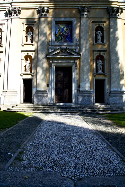 Itália lombardia no somma lombardo parede velha — Fotografia de Stock