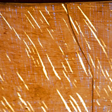 Fas soyut bambu çatı Afrika gökyüzünde