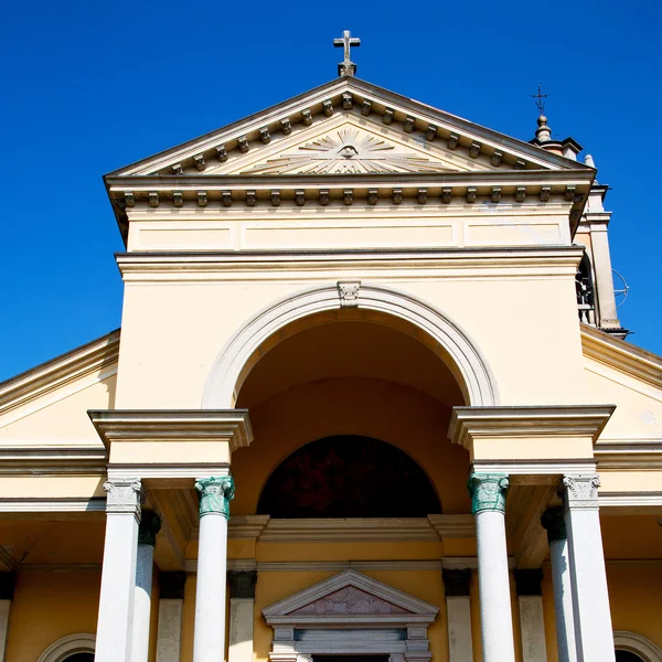 Arquitectura antigua en italia Europa milan religión y la luz del sol — Foto de Stock