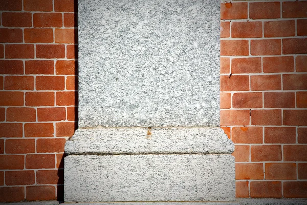 Brique en italie vieux matériau de texture de mur le fond — Photo