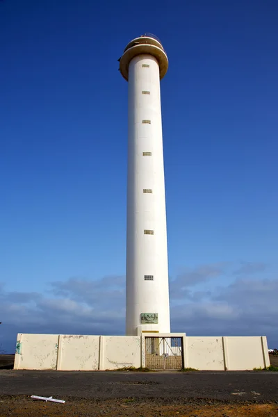 Lanzarote lighthouse and rock — Stock Photo, Image