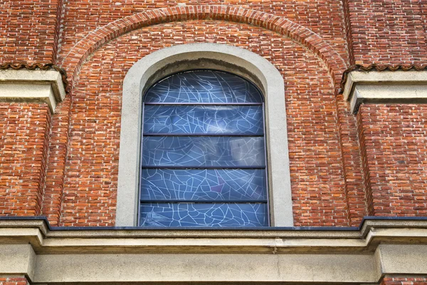 Ferrara Haç Kilisesi varese İtalya eski gül pencere — Stok fotoğraf