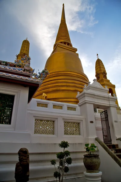 Ásia tailandesa bangkok ensolarado planta religião mosaico — Fotografia de Stock