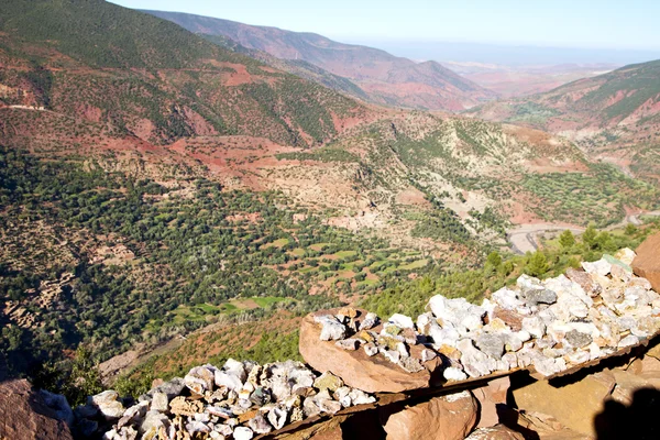 The    dades valley   atlas  africa   nobody — Stock Photo, Image