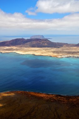 İspanya del rio liman taş yat lanzarote gra plaj