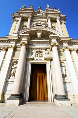 Lombardy busto arsizio kilise kapalı tuğla kule SID