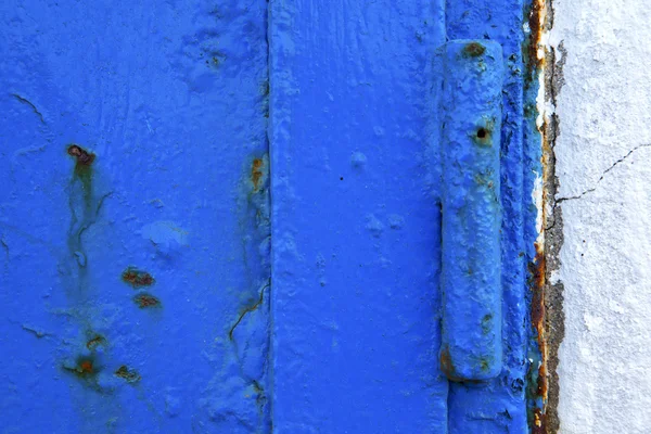 Lanzarote abstract  blue   in the white spain — Stock Photo, Image