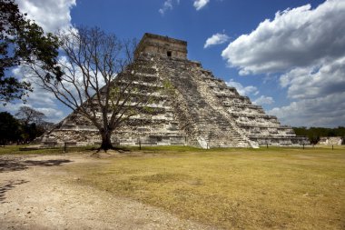  tulum Meksika chichen Itza tapınakta vahşi açısı