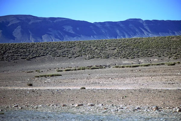 Vale colina em solo de montanha morocco — Fotografia de Stock