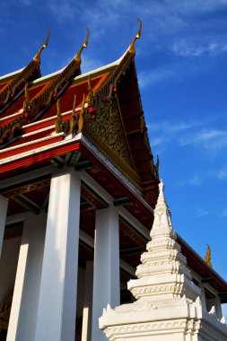 Asya Tayland Bangkok soyut çatı Wat renkler Mo