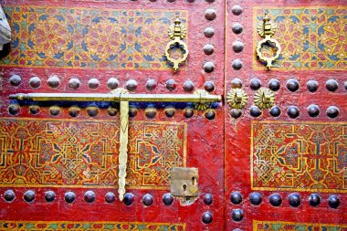 metal paslı kahverengi Fas Afrika ve güvenli asma kilit 