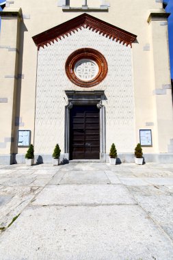  Lombardy crugnola eski kilise kaldırım İtalya 