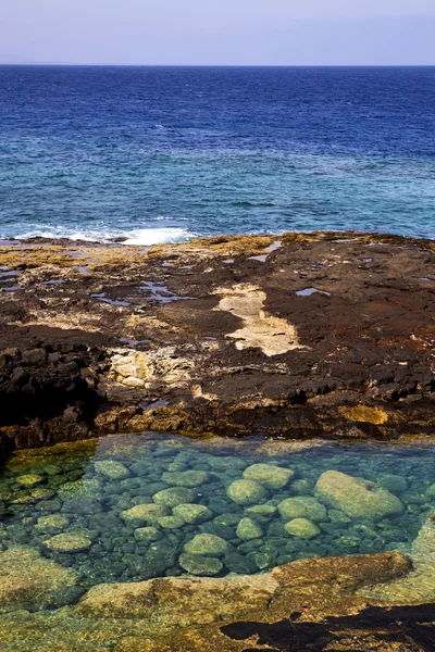 Costa cielo nube playa agua almizcle y verano — Foto de Stock