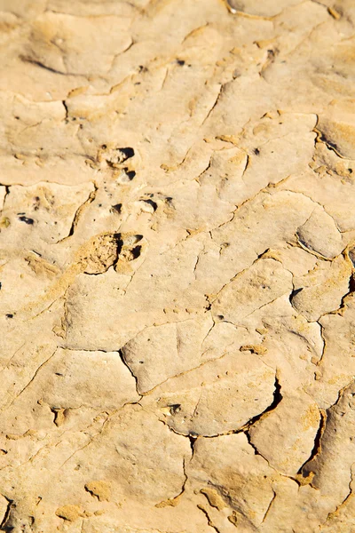 Arena marrón en el desierto del sahara erosión morocco y — Foto de Stock