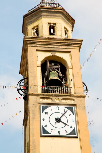 Ancien en italia europa viejo y campana —  Fotos de Stock