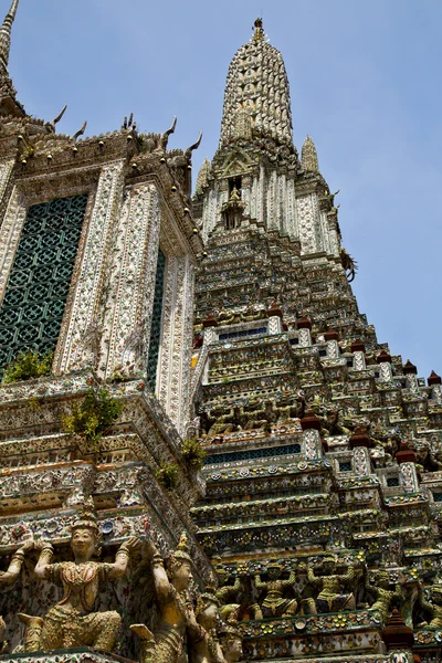 Asia tailandia templo techo wat palacios religión — Foto de Stock