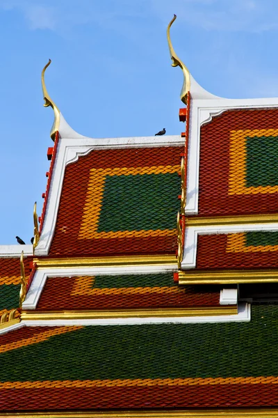 Bangkok der tempel thailand abstraktes kreuz — Stockfoto