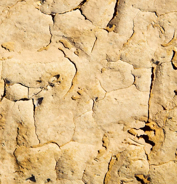 Sable brun sec dans le désert du Sahara Maroc érosion africaine et abstention — Photo