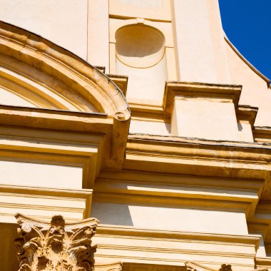 Avrupa İtalya ve mermer ülkede soyut eski sütun 