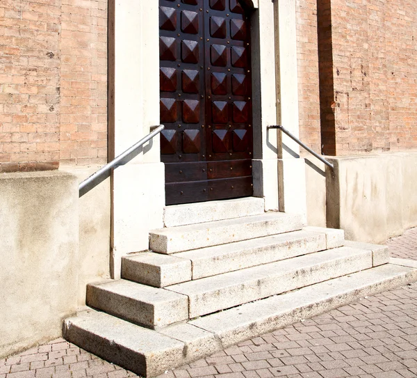 Oude deur in Italië oude ancian hout en traditionele textuur — Stockfoto