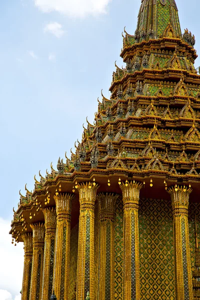 Thailand in Bangkok regen Tempel abstrakte Farben religio — Stockfoto
