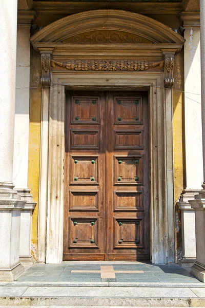 Dveře v Itálii dlažba — Stock fotografie