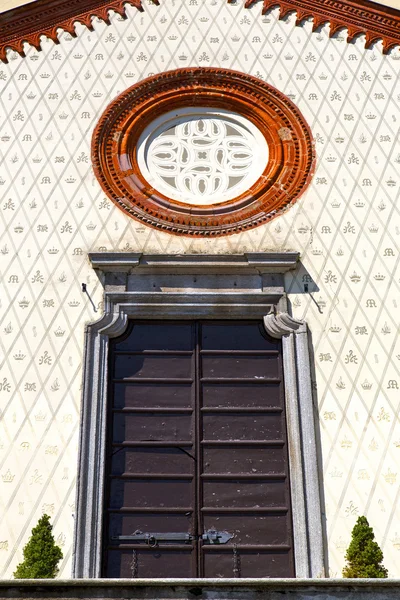 Door    italy  lombardy   column  the tree — Stock Photo, Image