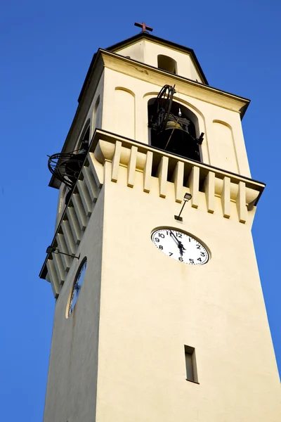 Olgiate olona old abstract in  italy   the  ntower bell sunny da — Stock Photo, Image