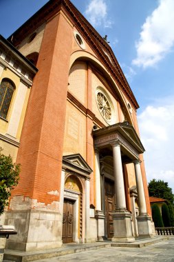  lonate pozzolo eski kapalı tuğla kaldırım kilise ita