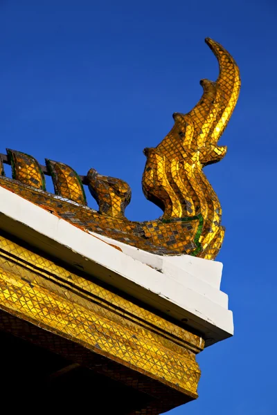 Bangkok im Tempel thailändisches abstraktes Schnittmosaik — Stockfoto