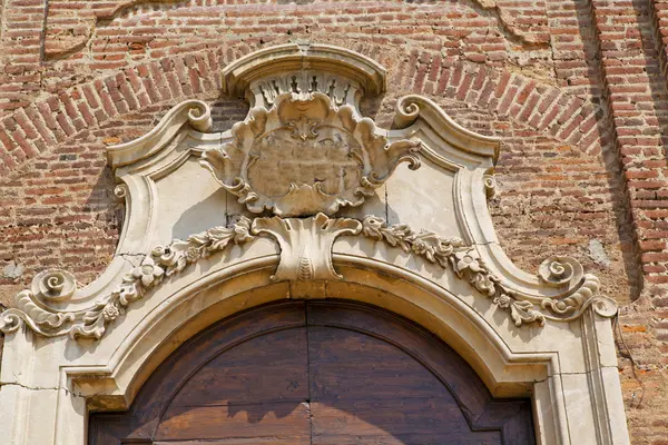 Chiesa porta in italia colonna lombarda la — Foto Stock