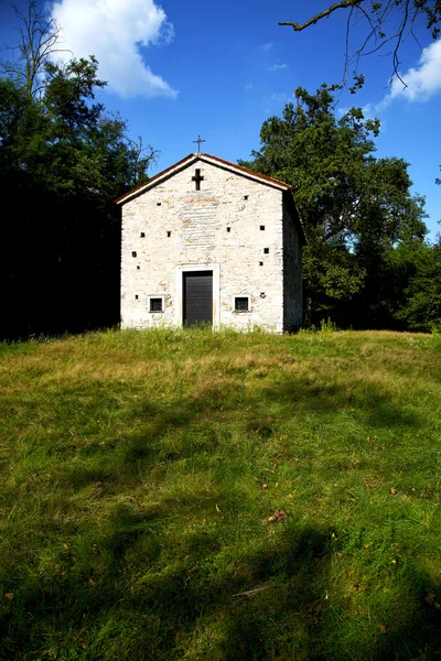 Arsago seprio 古い閉じたれんが造りのイタリア ロンバルディア — ストック写真