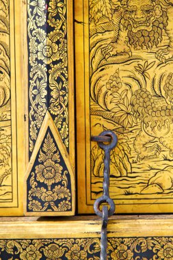 Tayland ve Asya soyut çapraz çiçek din   