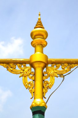 sokak lambası bangkok Tayland gökyüzü saraylar günde    