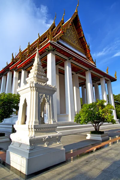 Templo de pavimento em bangkok incisão do templo — Fotografia de Stock