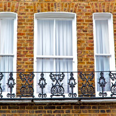 Londra'daki Notting hill alan İngiltere'de eski banliyö ve tuğla
