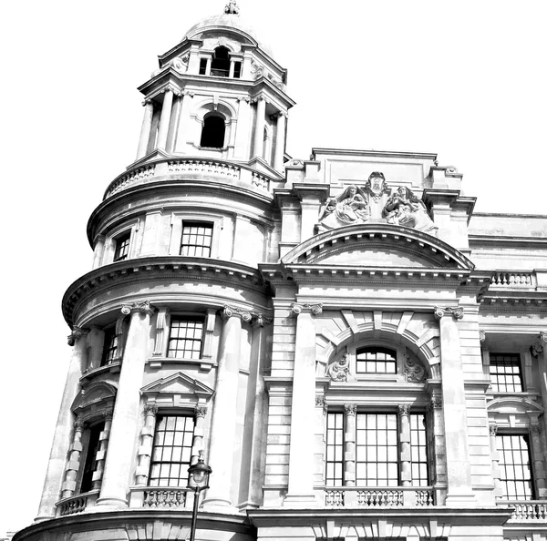 Yttre gamla arkitekturen i england london Europa vägg och hist — Stockfoto