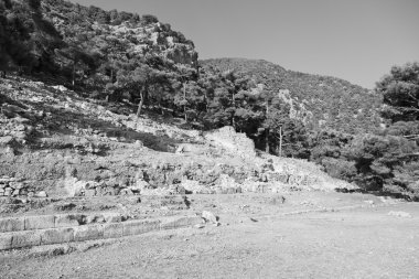  taş ve antalya arykanda Türkiye Asya gökyüzü tiyatroda bir