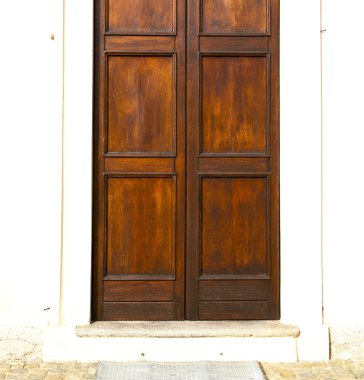  r kapı çinilerini metal ahşap İtalya Lombardiya Milano kapalı.