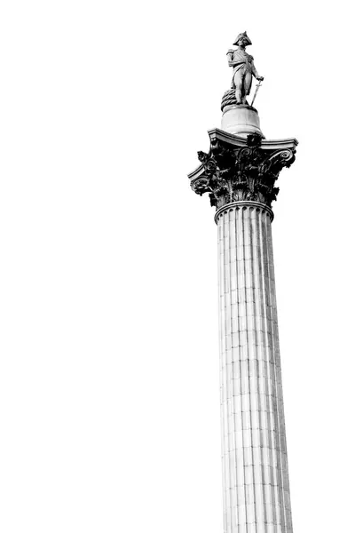 Kolom in Londen Engeland oude architectuur en hemel — Stockfoto
