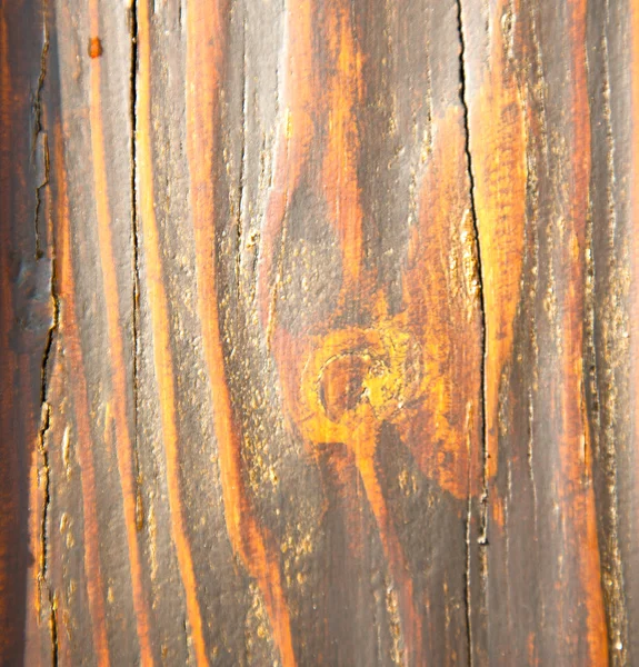 In mozzate rusty   a  door curch  closed metal wood italy  lomb — Stock Photo, Image