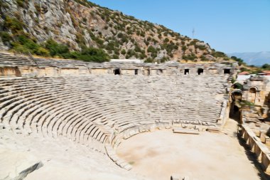  myra Türkiye Avrupa eski Roma Nekropolü tiyatroda Arkeoloji