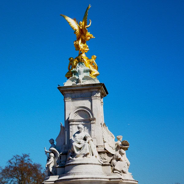 Angleterre marbre historique et statue dans la vieille ville de Londres — Photo