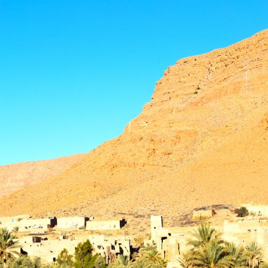 İnşaat Vadisi Fas Afrika atlas kuru yarış