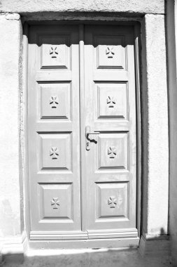 antik köy santorini Yunanistan europ beyaz kırmızı kahverengi kapı