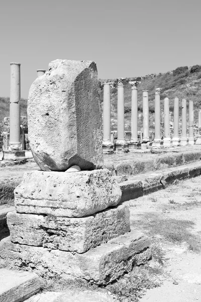 Perge vieille construction en asie dinde la colonne et le romain — Photo