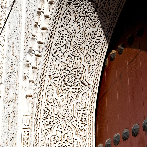 Rad i Marocko Afrika gamla kakel och colorated golv keramiska abst — Stockfoto