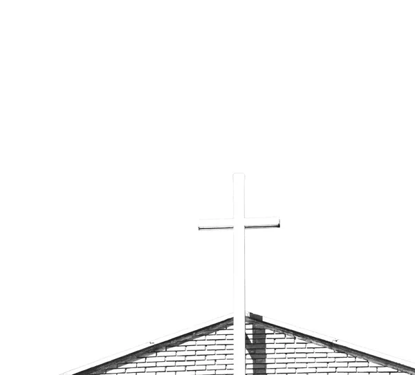En italie croix concept traditionnel ancian et le ciel — Photo
