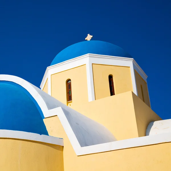 V santorini Řecko staré stavby a obloha — Stock fotografie