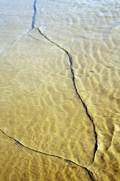 Africa del Marocco costa marrone bagnata — Foto Stock